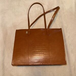 BEIS - WORK TOTE - Croc Vegan Leather
